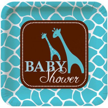 Baby Shower Safari Blau