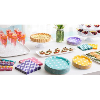 Bedrucktes Pappgeschirr